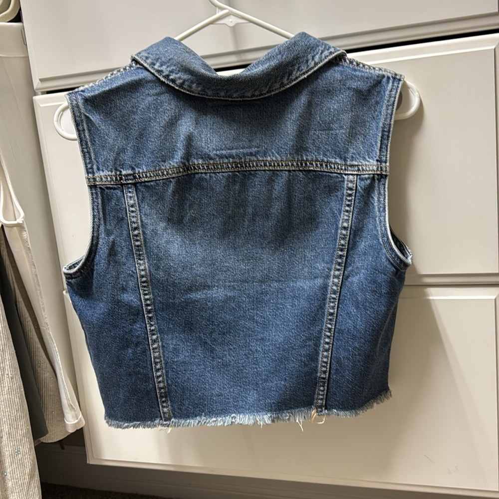 Levi's Classic Blue Denim Vest size M - Picture 2 of 2